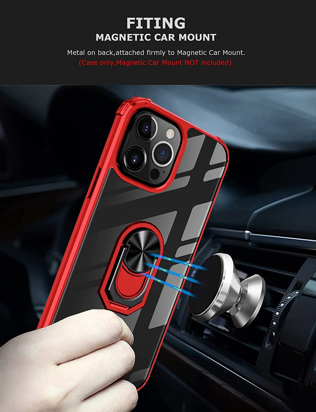 iPhone 14 Pro Max Rugged Tough Case Shockproof Hybrid Cover RED