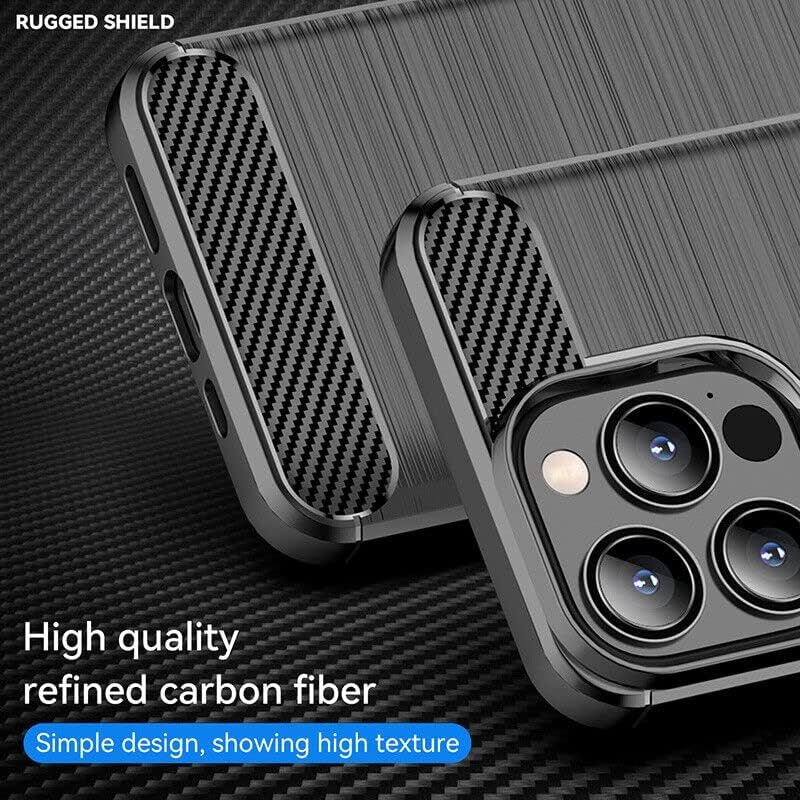 iPhone 15 Pro Max Slim Fit Case Tough Gel TPU Rubber Cover BLACK