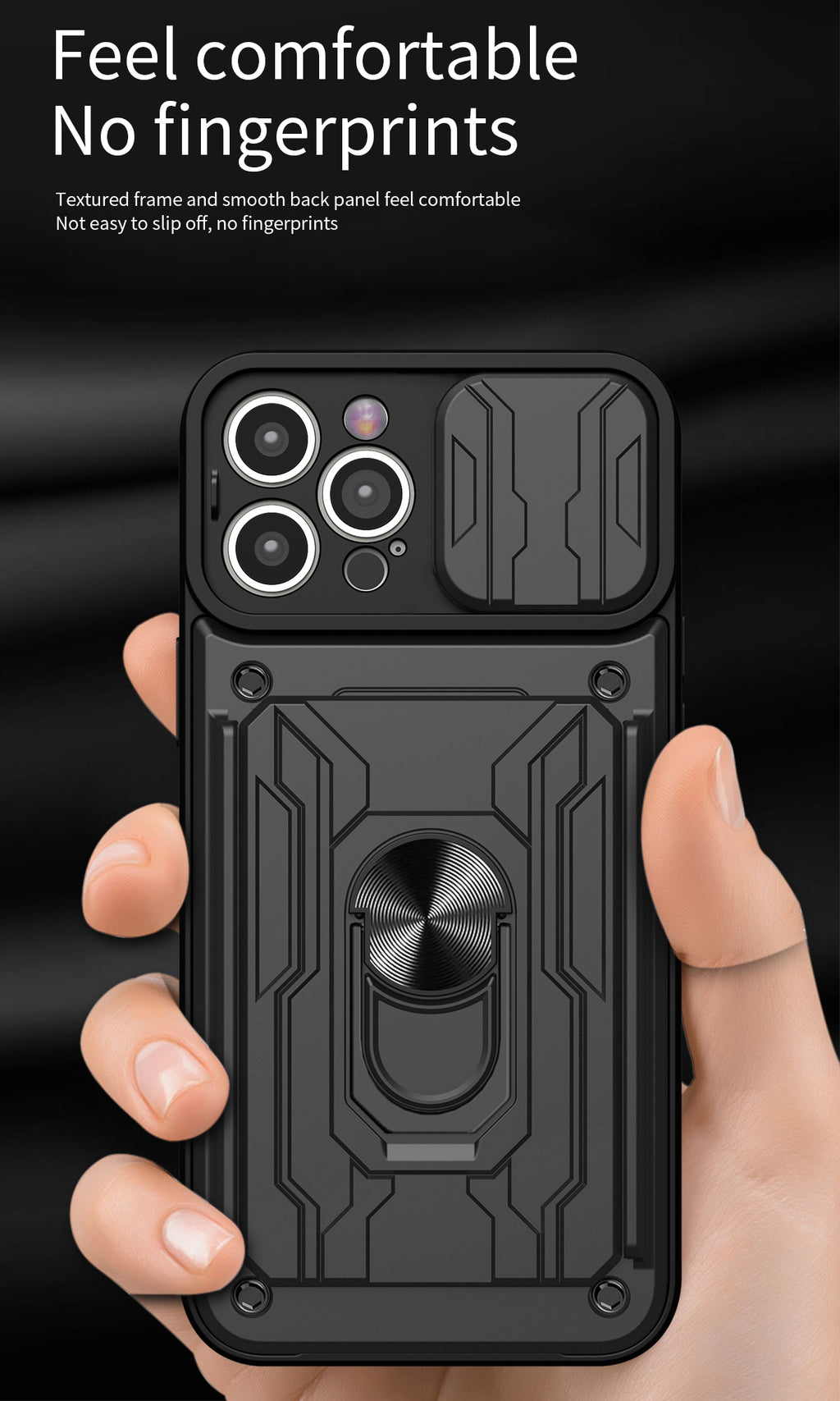iPhone 15 Pro Max Rugged Shockproof Case Kickstand Card Cover GREEN