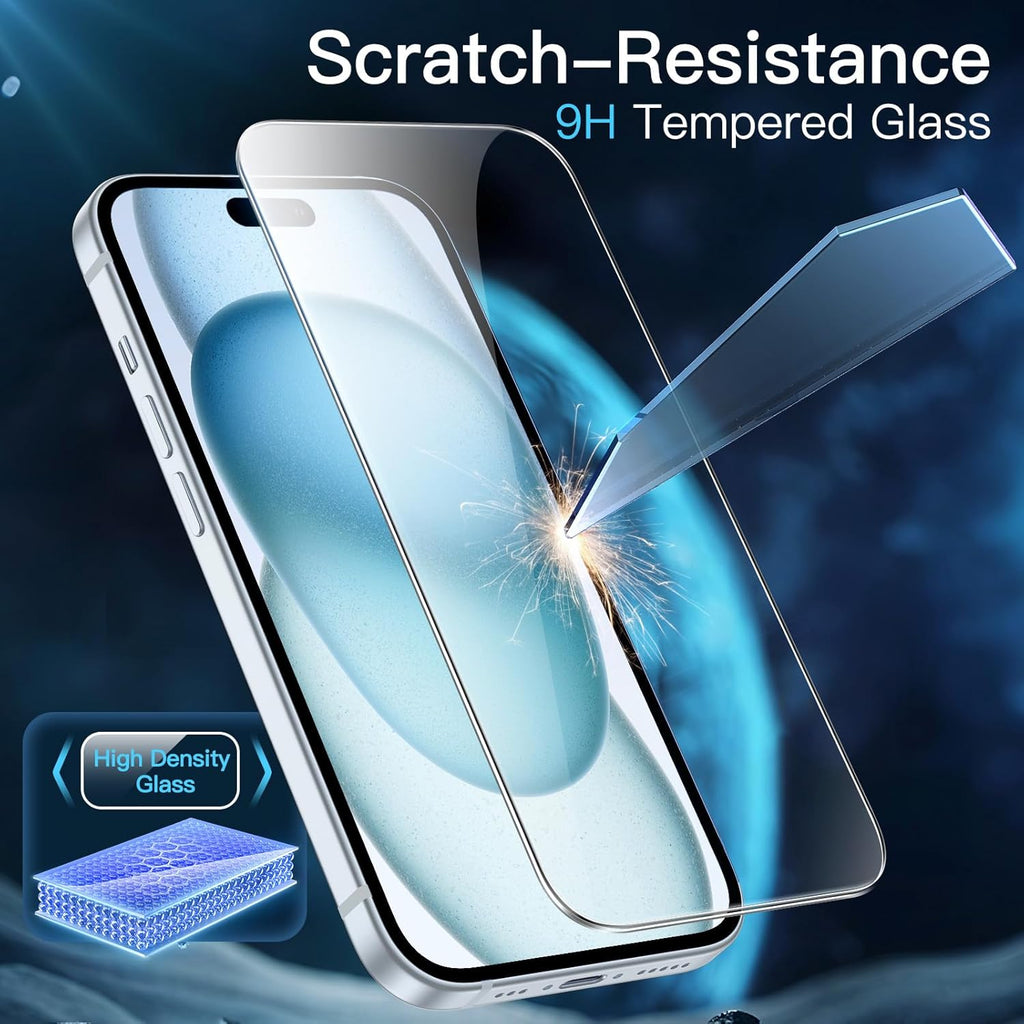 2X Glass Screen Protector for iPhone 15
