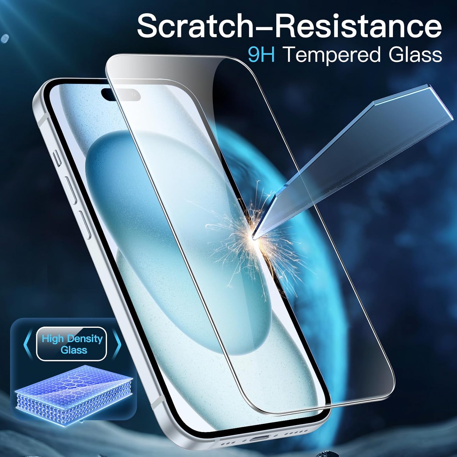 2X Glass Screen Protector for iPhone 15