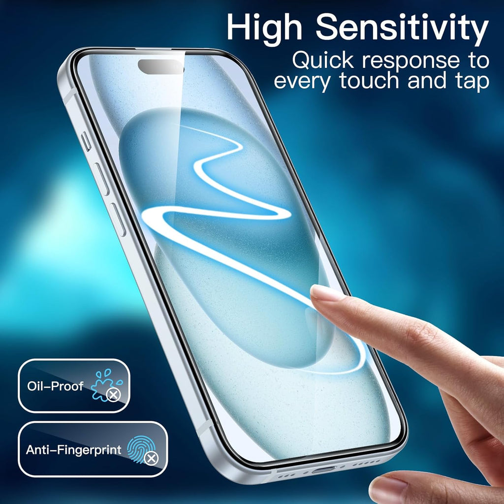2X Glass Screen Protector for iPhone 15