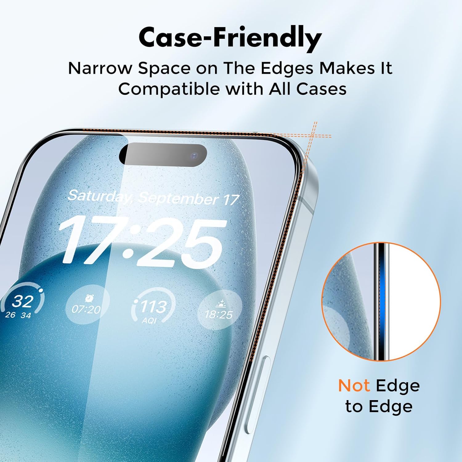 2X Glass Screen Protector for iPhone 15