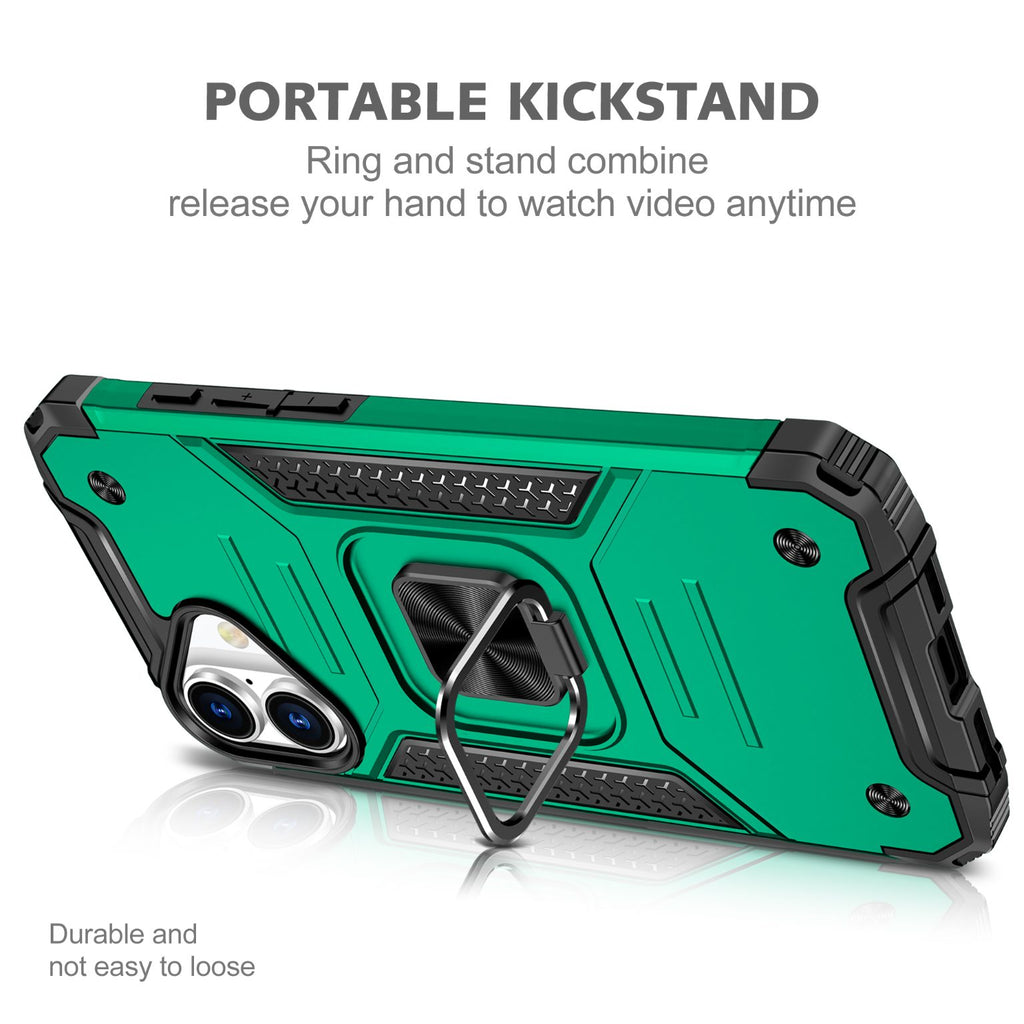 iPhone 16 Rugged Tough Case Shockproof Hybrid Cover DARK GREEN