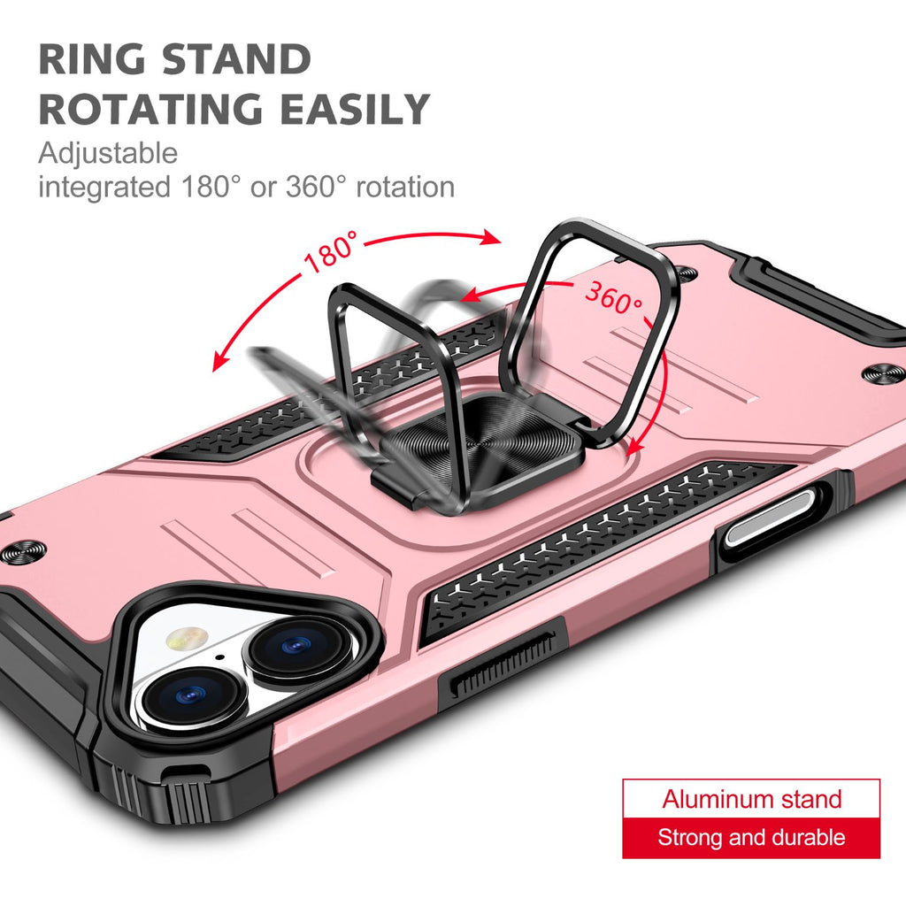 iPhone 16 Plus Rugged Tough Case Shockproof Hybrid Cover PINK