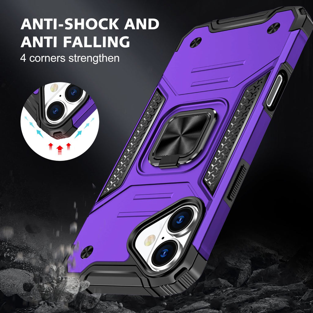 iPhone 16 Plus Rugged Tough Case Shockproof Hybrid Cover PURPLE