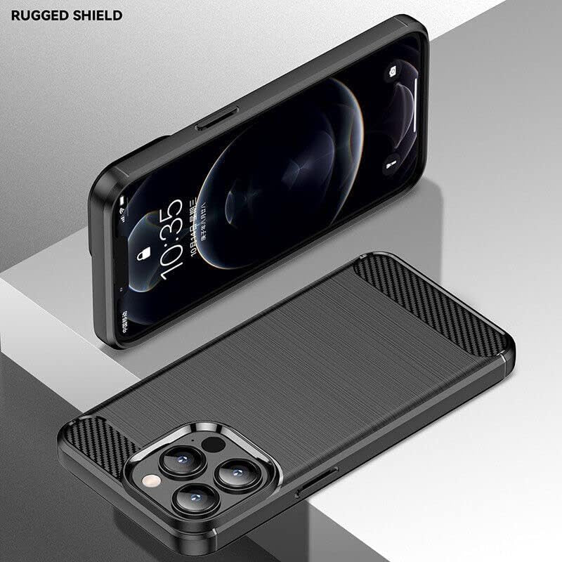 iPhone 16 Pro Slim Fit Case Tough Gel TPU Rubber Cover BLACK