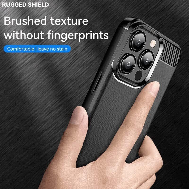 iPhone 16 Pro Slim Fit Case Tough Gel TPU Rubber Cover BLACK