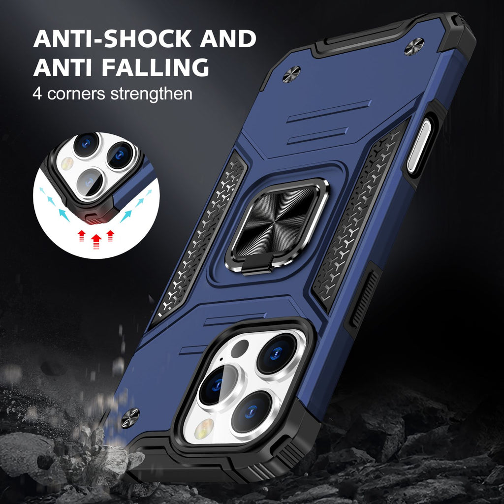 iPhone 16 Pro Rugged Tough Case Shockproof Hybrid Cover BLUE