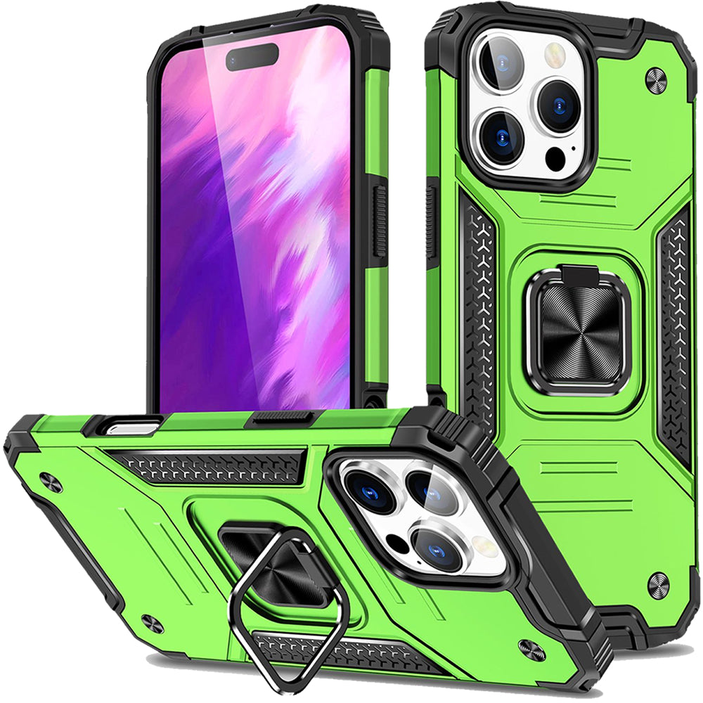 iPhone 16 Pro Rugged Tough Case Shockproof Hybrid Cover LIGHT GREEN