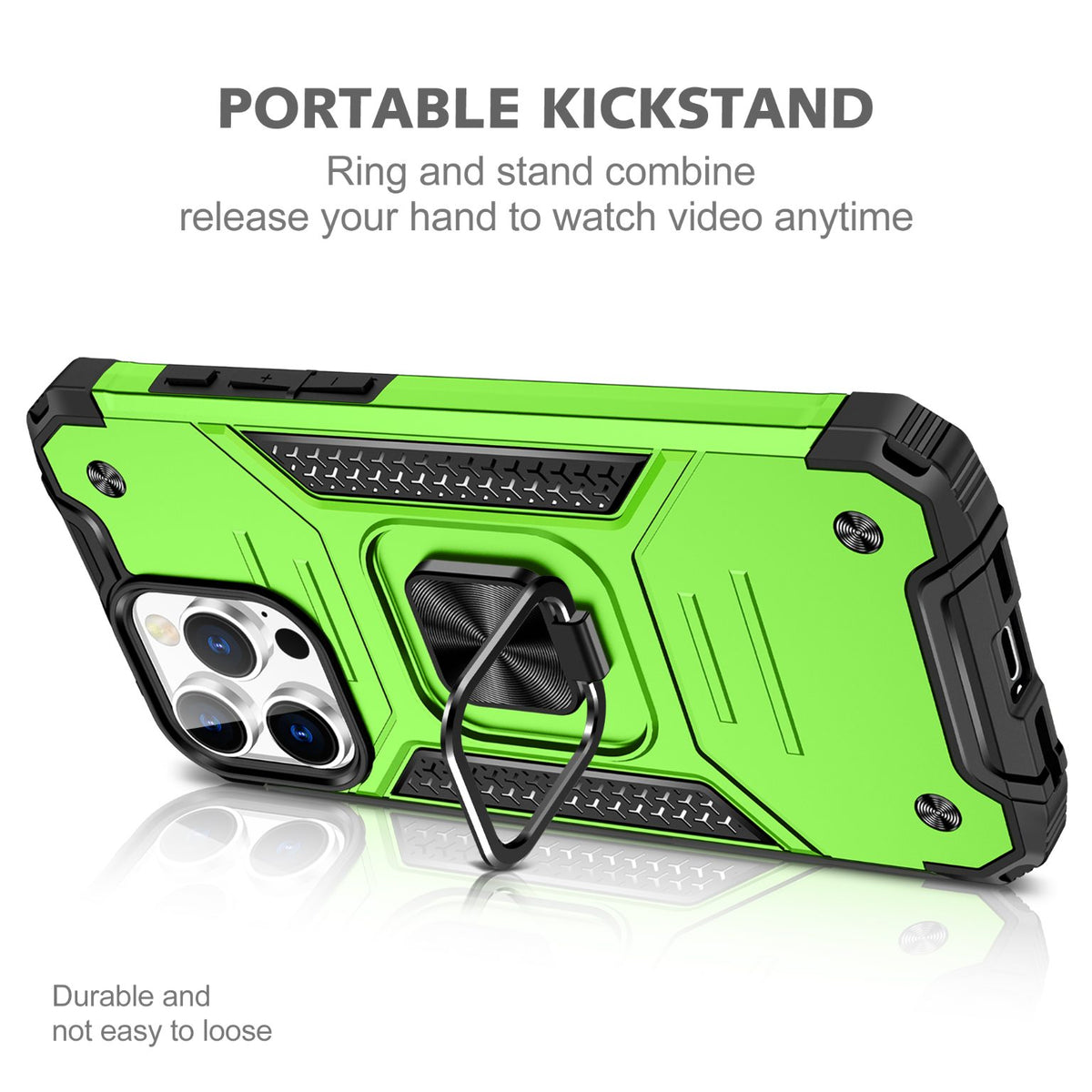 iPhone 16 Pro Rugged Tough Case Shockproof Hybrid Cover LIGHT GREEN