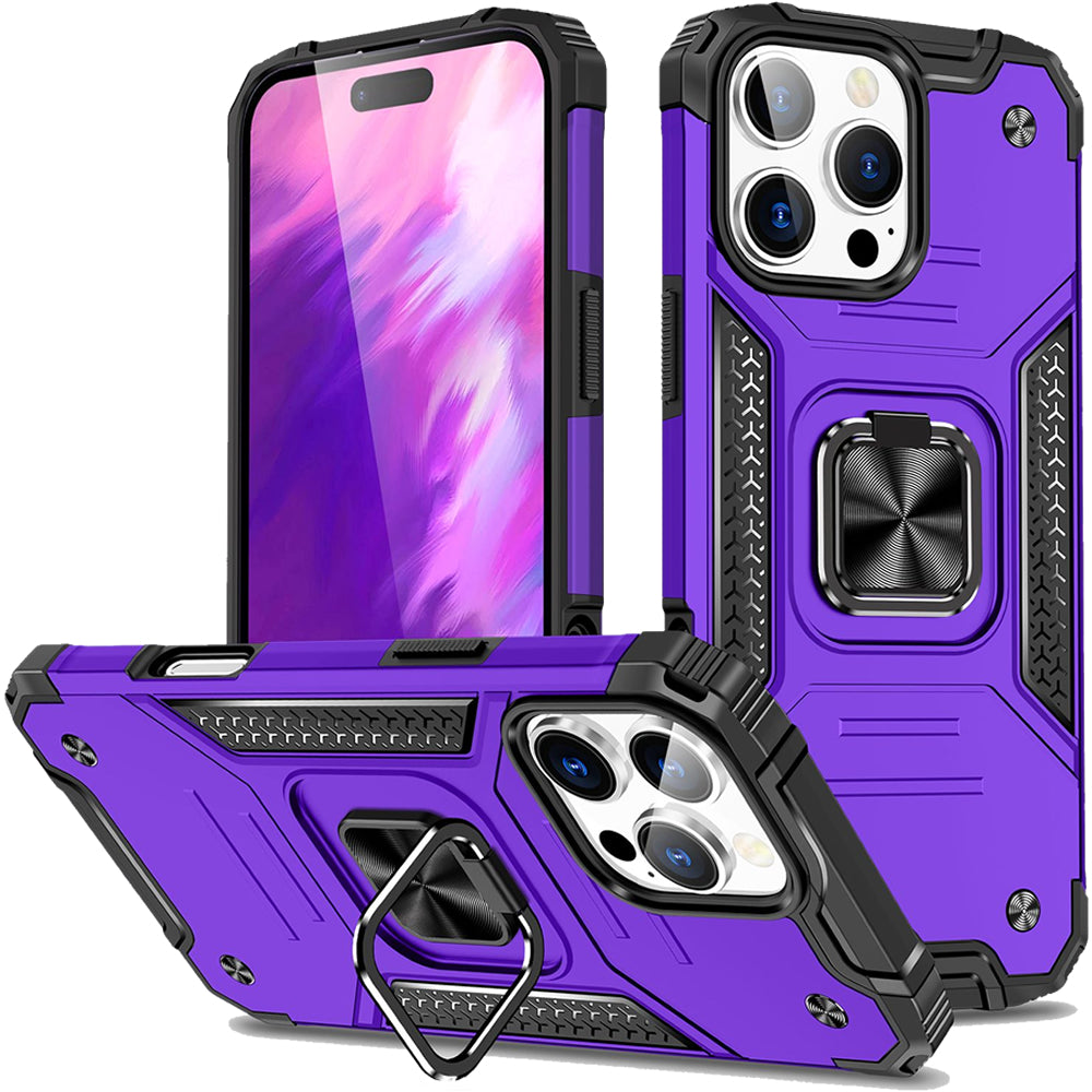 iPhone 16 Pro Max Rugged Tough Case Shockproof Hybrid Cover PURPLE