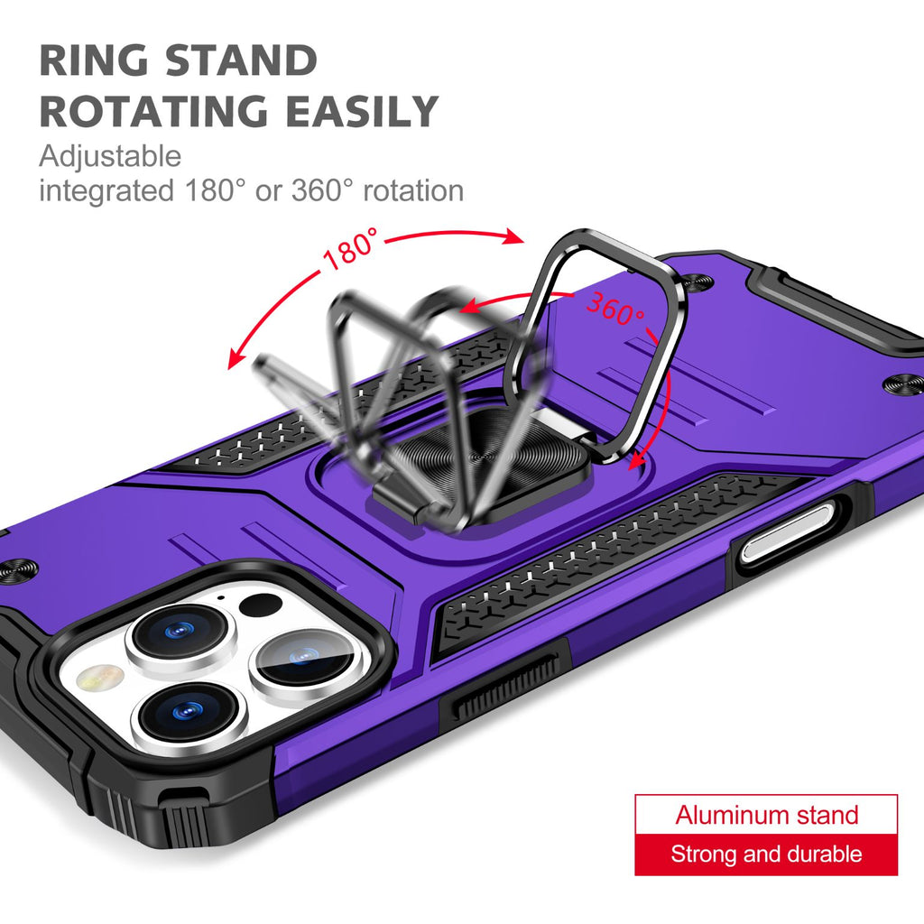 iPhone 16 Pro Max Rugged Tough Case Shockproof Hybrid Cover PURPLE