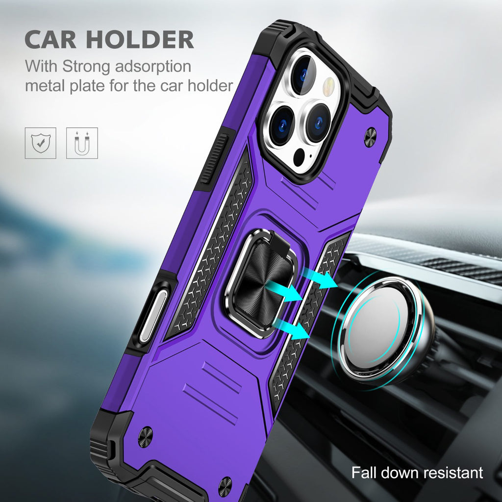 iPhone 16 Pro Max Rugged Tough Case Shockproof Hybrid Cover PURPLE