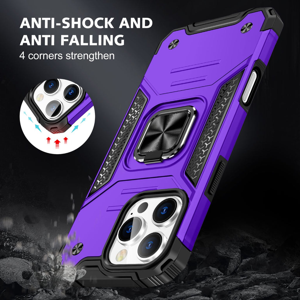 iPhone 16 Pro Max Rugged Tough Case Shockproof Hybrid Cover PURPLE