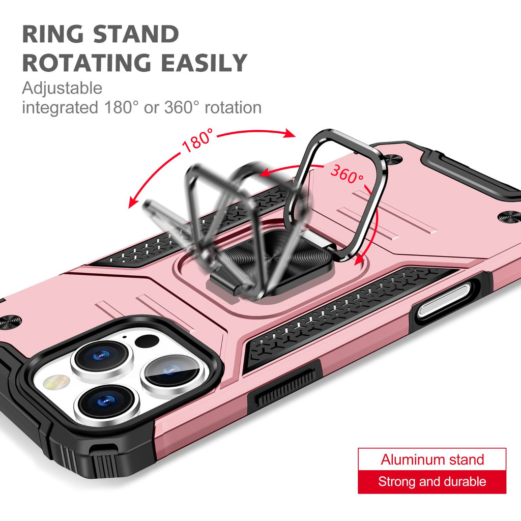 iPhone 16 Pro Max Rugged Tough Case Shockproof Hybrid Cover PINK