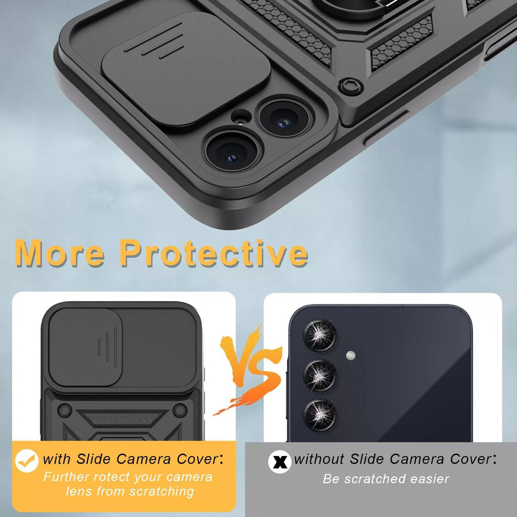 iPhone 16 Plus Tough Case Shockproof Kickstand Cover BLUE
