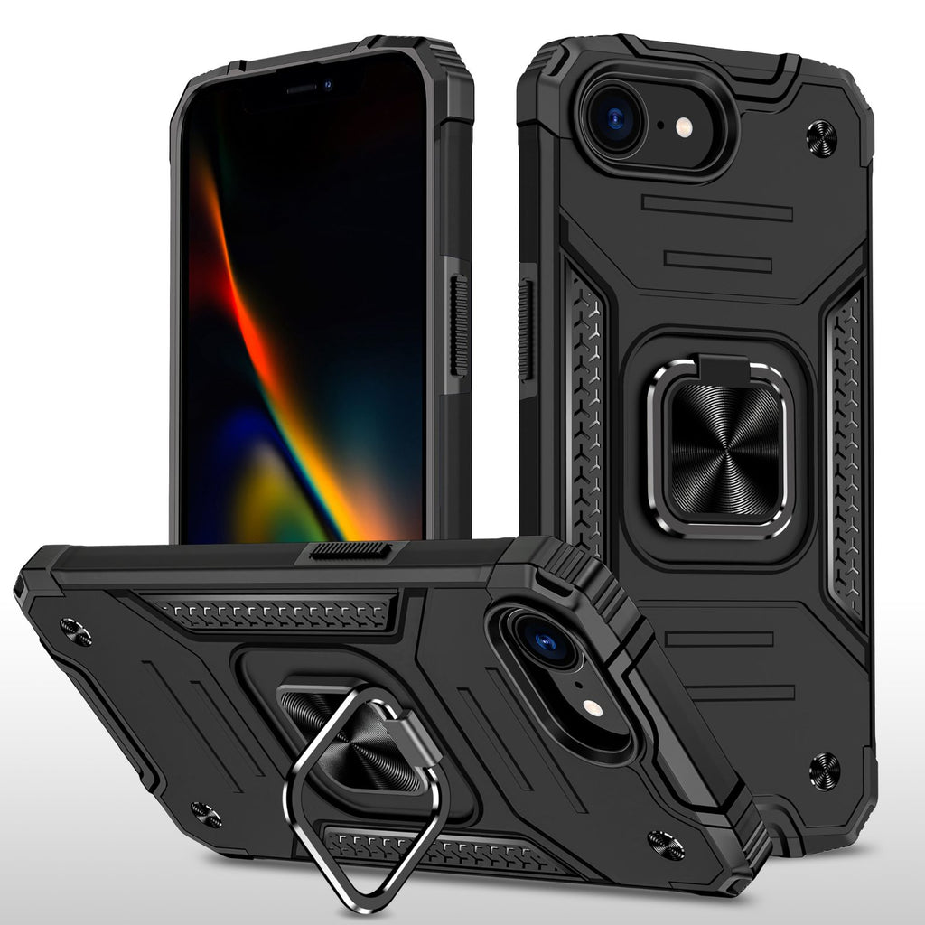 iPhone 16e Rugged Tough Case Shockproof Hybrid Cover BLACK