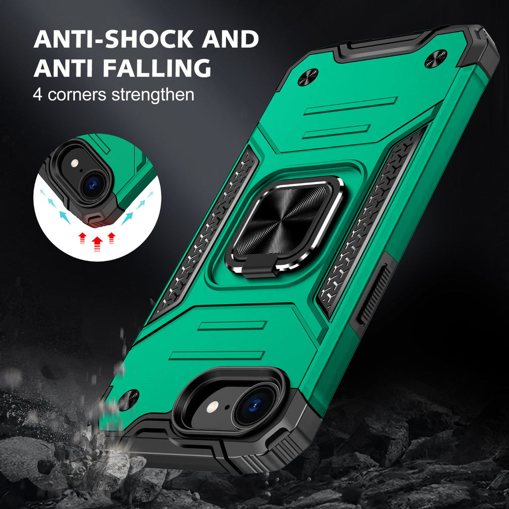 iPhone 16e Rugged Tough Case Shockproof Hybrid Cover DARK GREEN