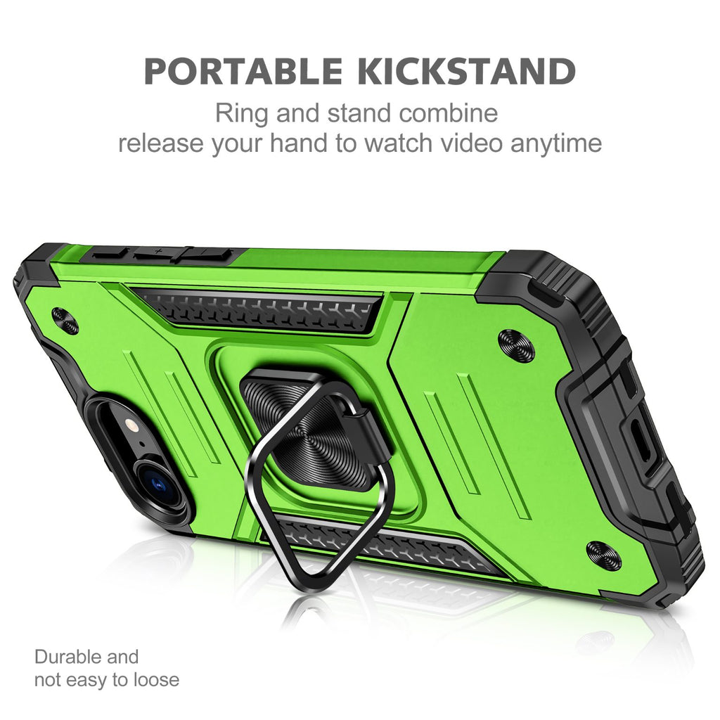 iPhone 16e Rugged Tough Case Shockproof Hybrid Cover L GREEN