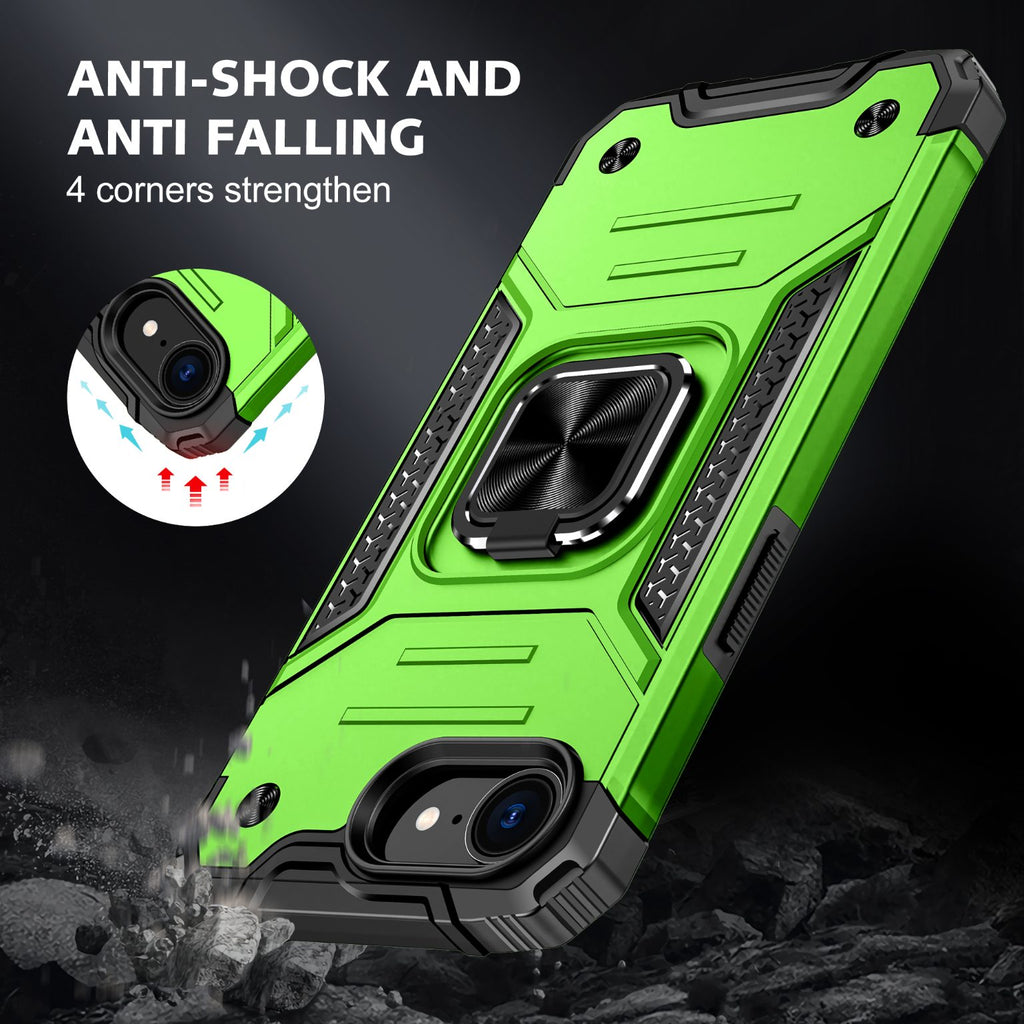 iPhone 16e Rugged Tough Case Shockproof Hybrid Cover L GREEN