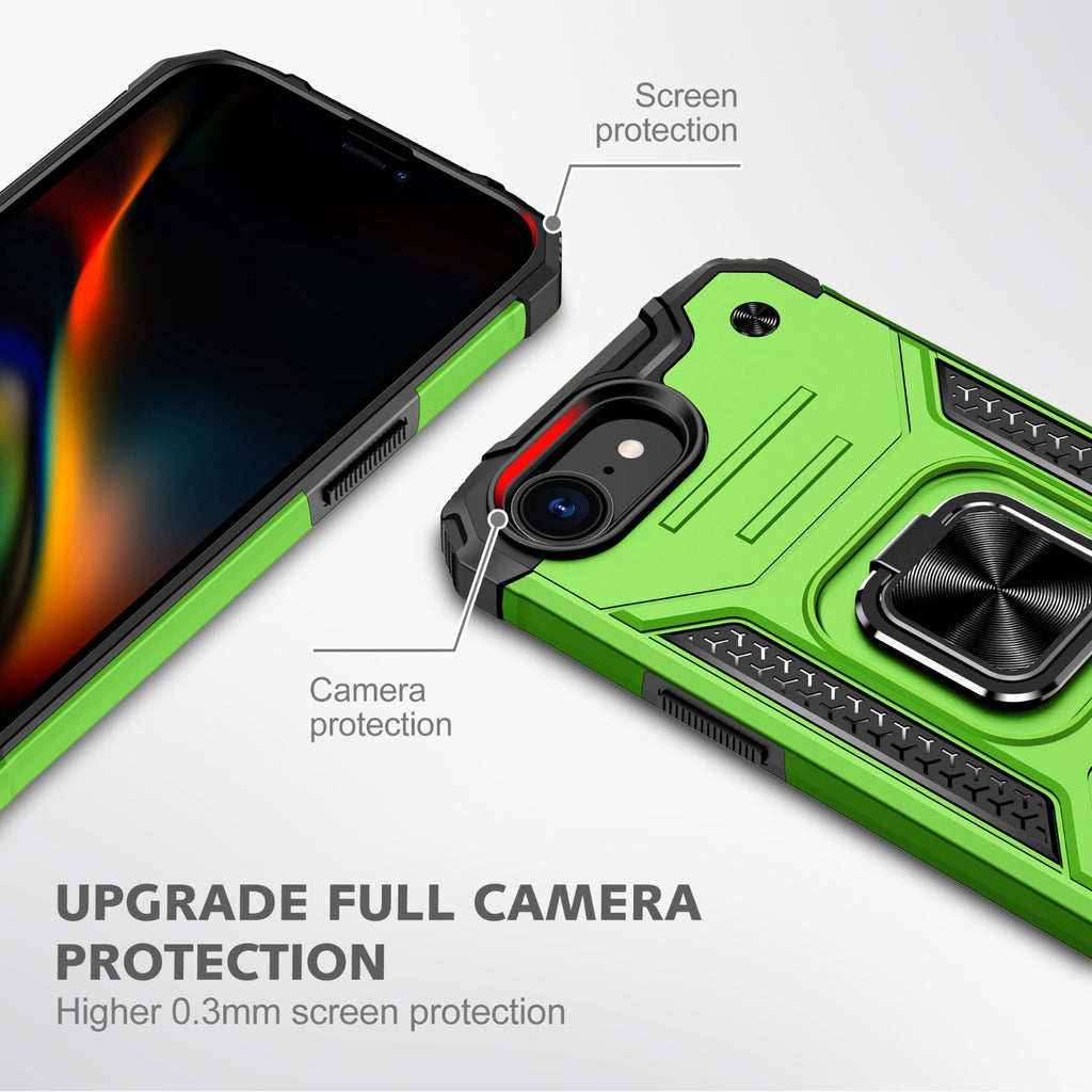 iPhone 16e Rugged Tough Case Shockproof Hybrid Cover L GREEN