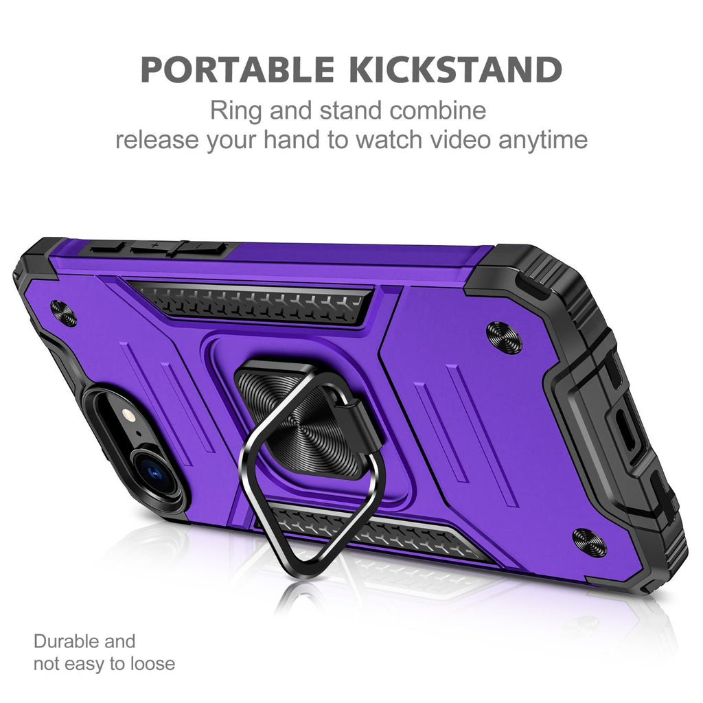 iPhone 17e Rugged Tough Case Shockproof Hybrid Cover PURPLE