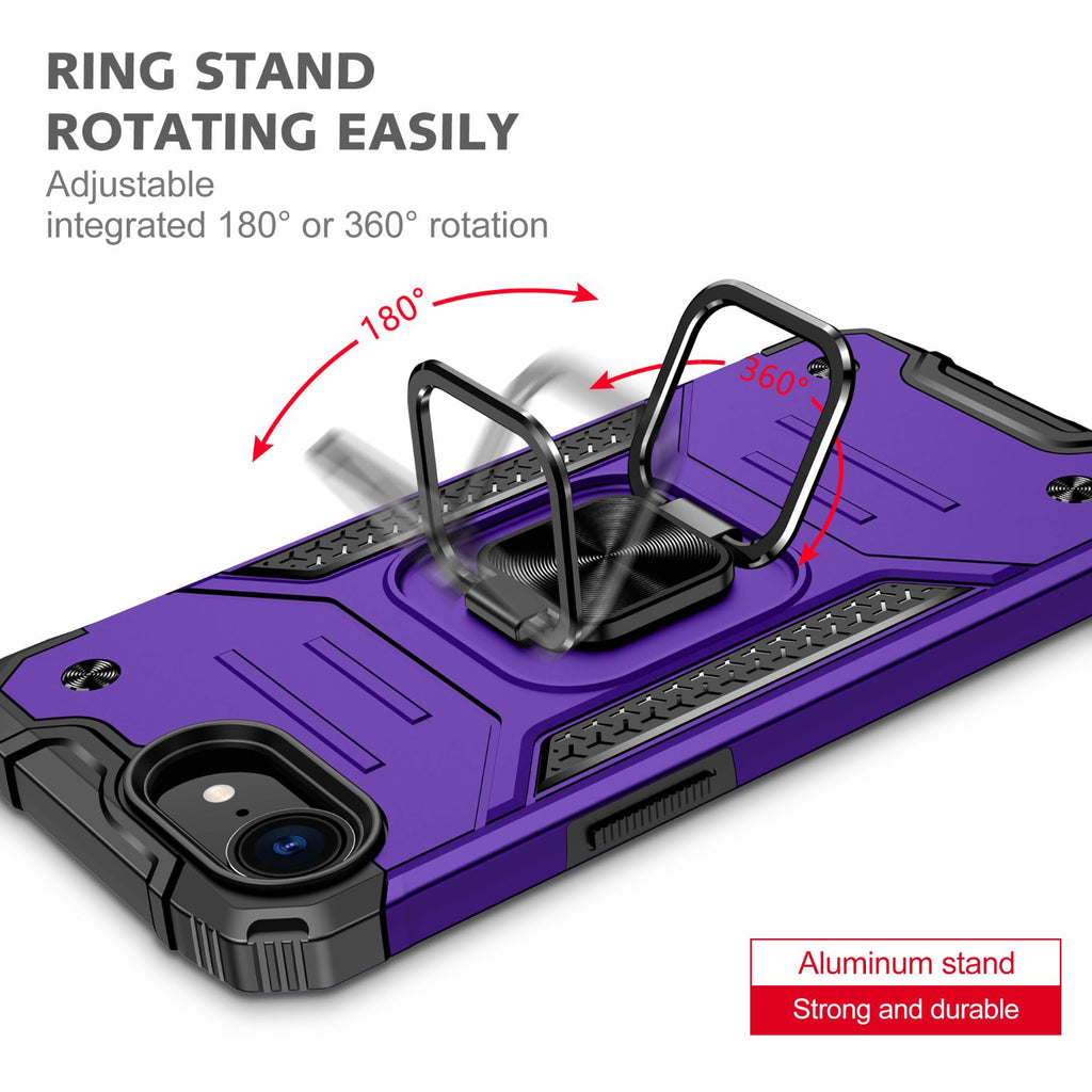 iPhone 17e Rugged Tough Case Shockproof Hybrid Cover PURPLE