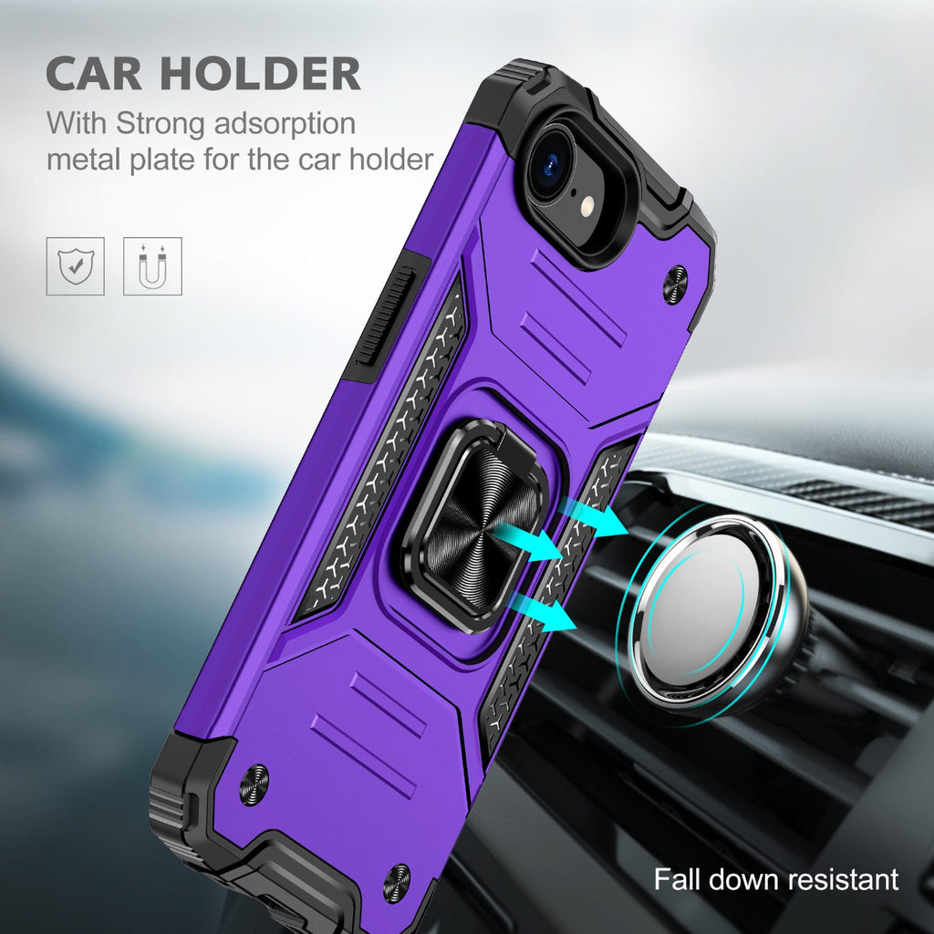 iPhone 17e Rugged Tough Case Shockproof Hybrid Cover PURPLE