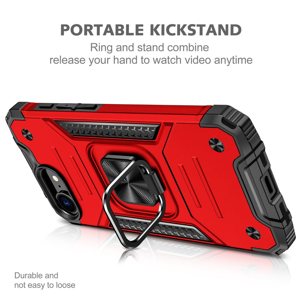 iPhone 17e Rugged Tough Case Shockproof Hybrid Cover RED