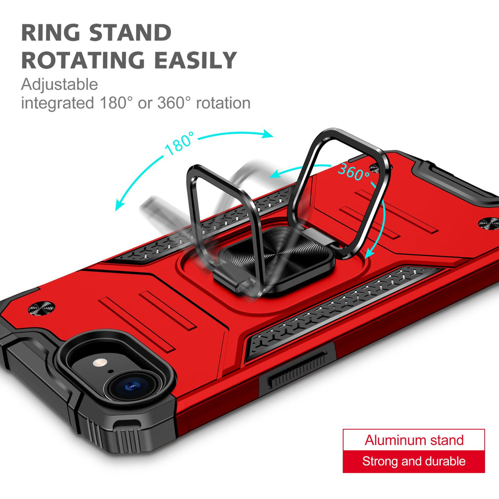 iPhone 17e Rugged Tough Case Shockproof Hybrid Cover RED