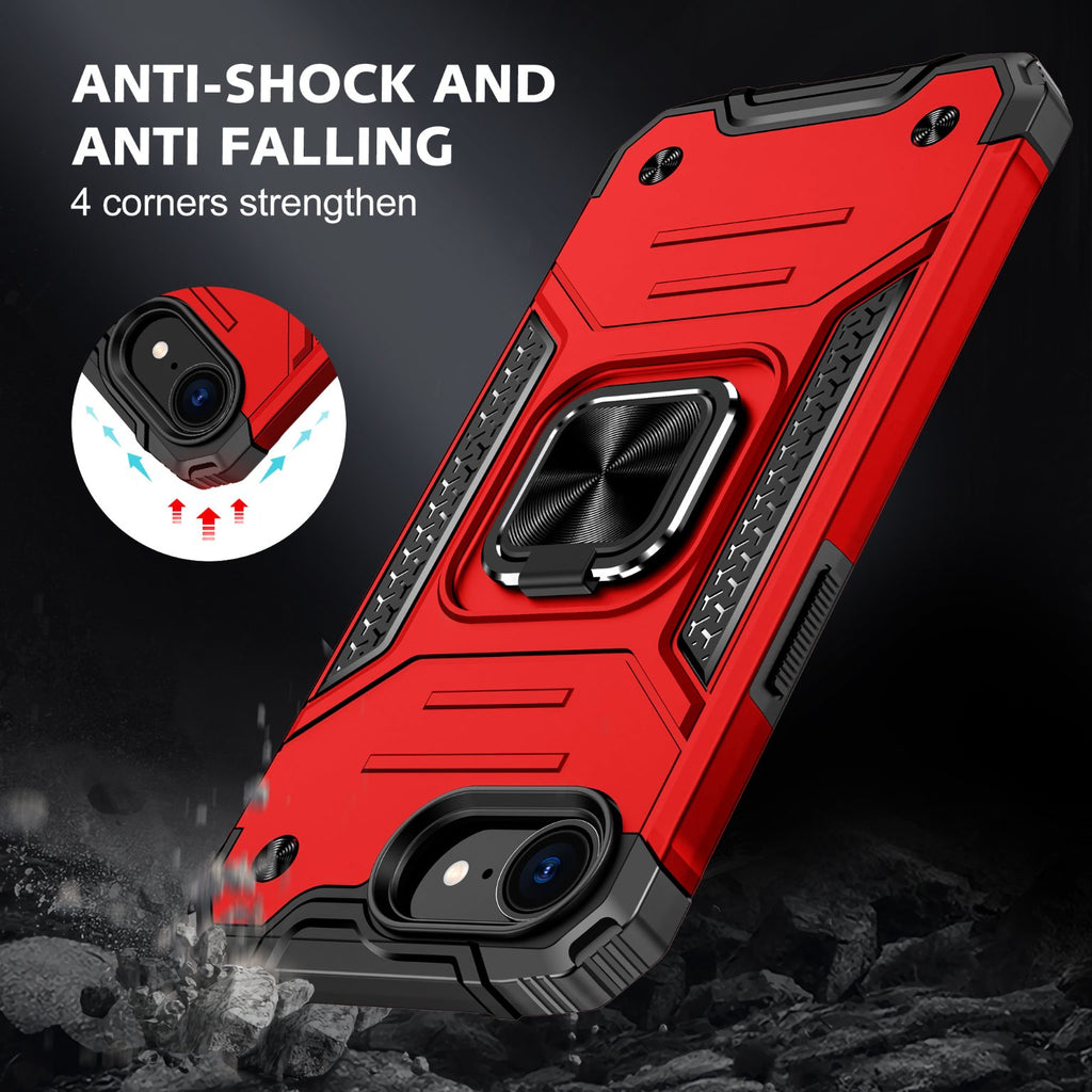 iPhone 17e Rugged Tough Case Shockproof Hybrid Cover RED