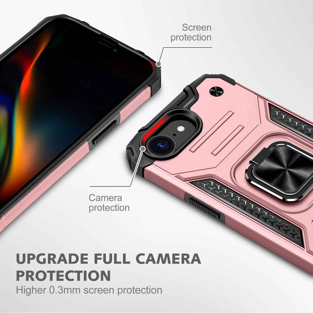 iPhone 16e Rugged Tough Case Shockproof Hybrid Cover PINK