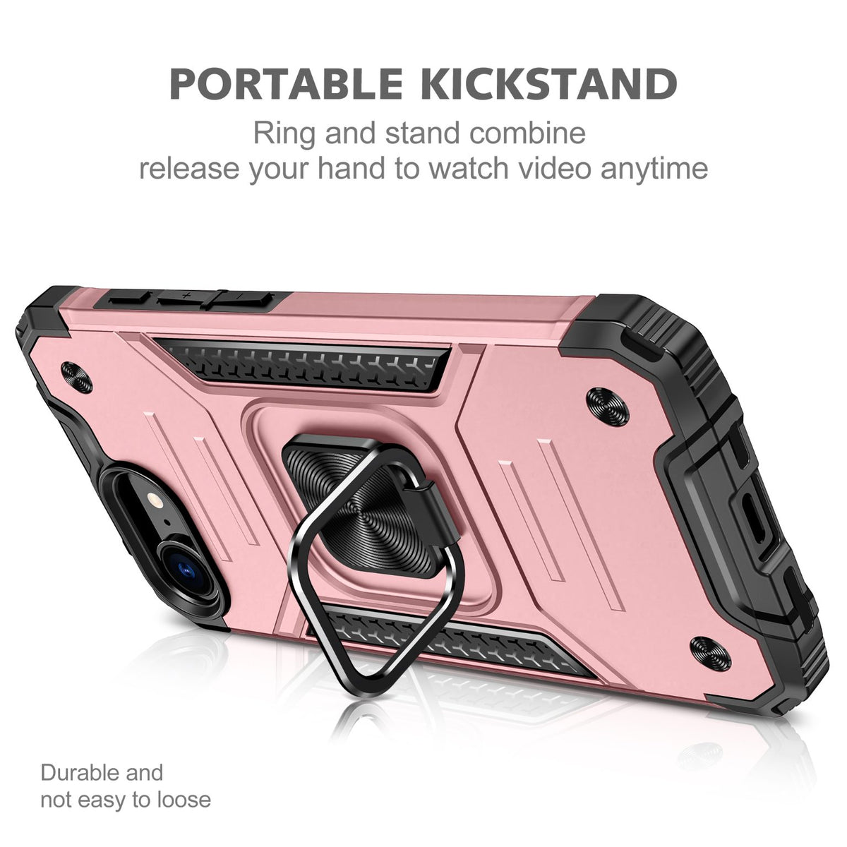 iPhone 17e Rugged Tough Case Shockproof Hybrid Cover PINK