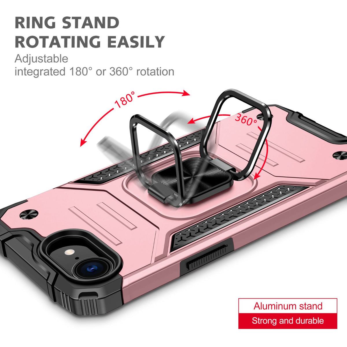 iPhone 16e Rugged Tough Case Shockproof Hybrid Cover PINK