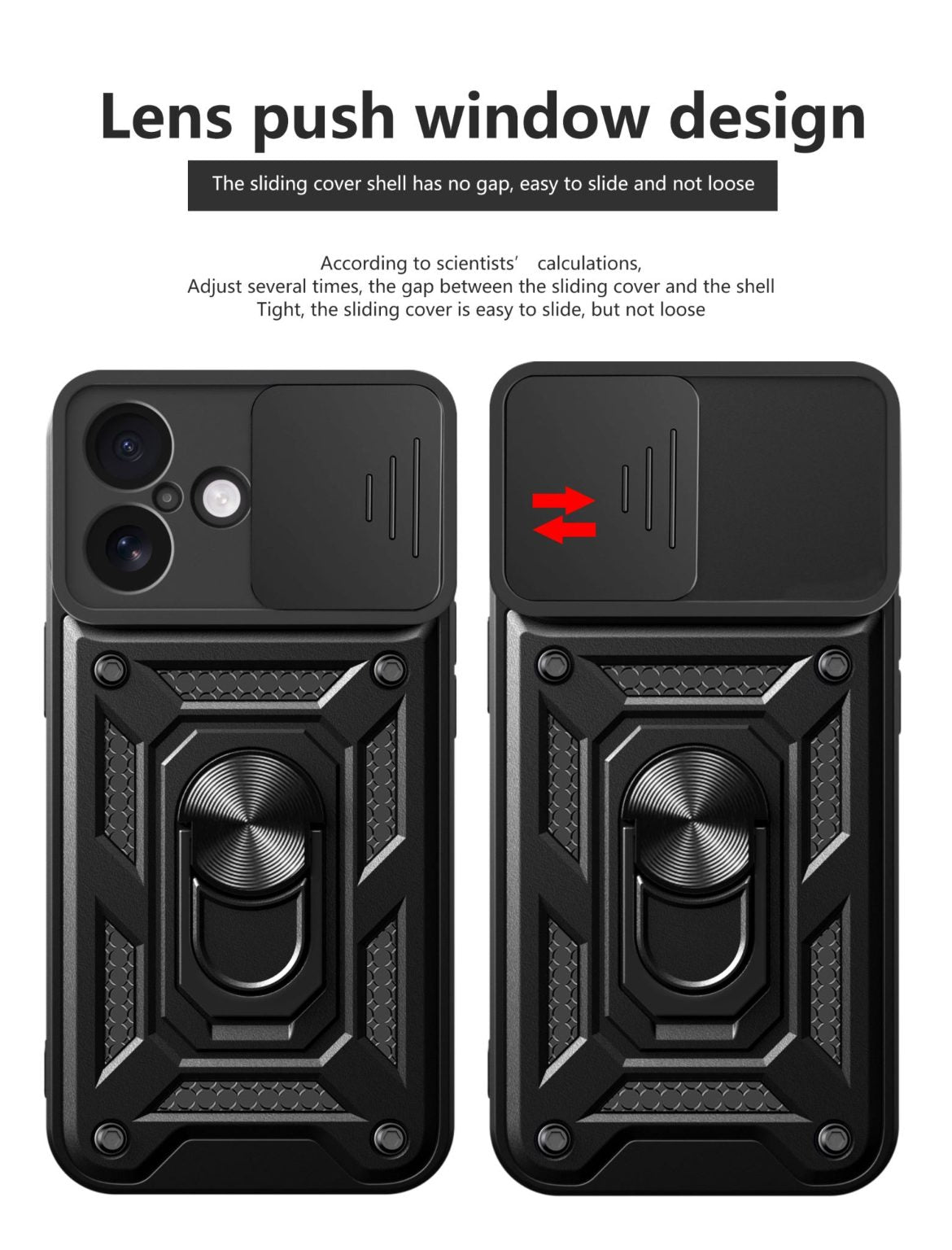 iPhone 17 Tough Case Shockproof Kickstand Cover BLACK