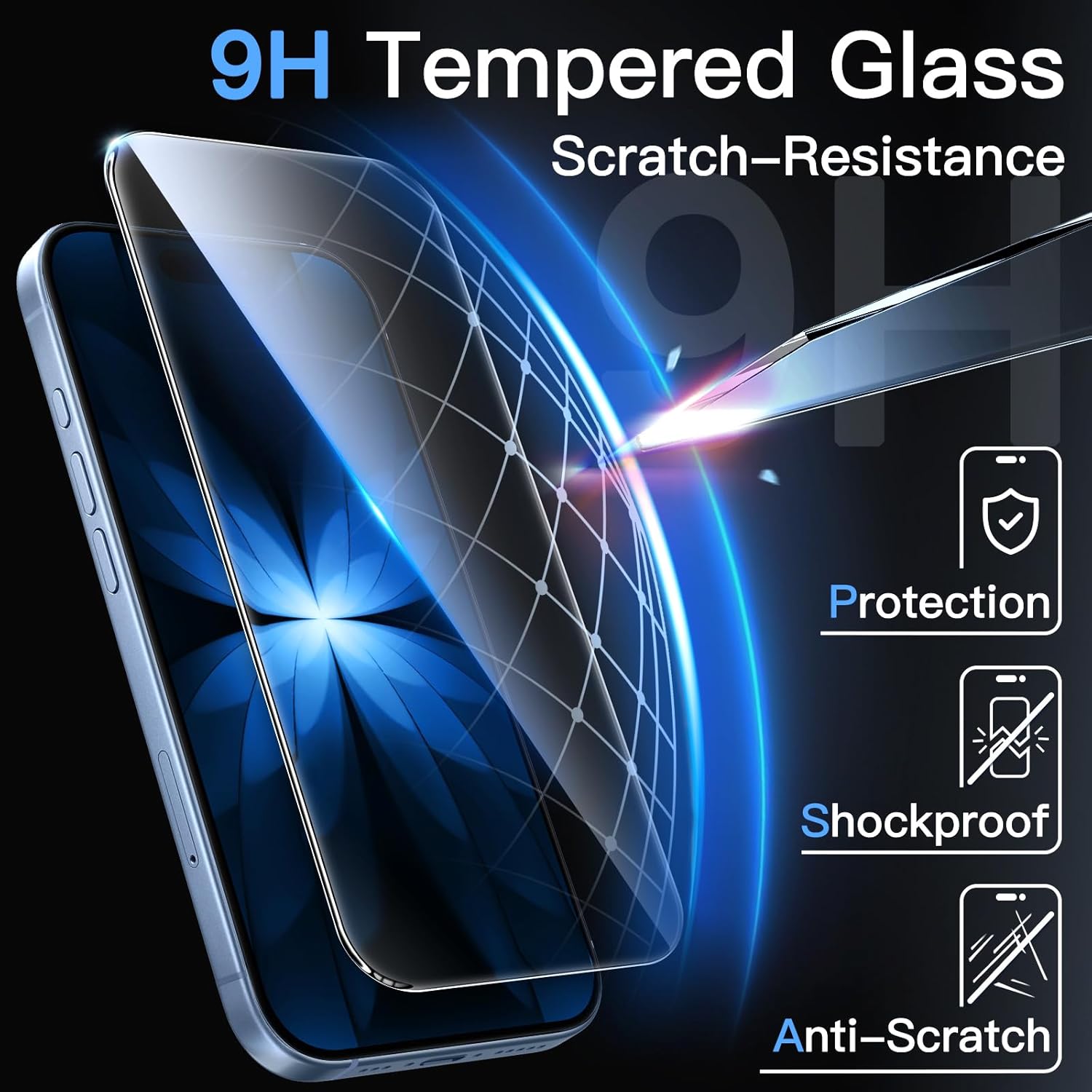 2X Glass Screen Protector for iPhone 17