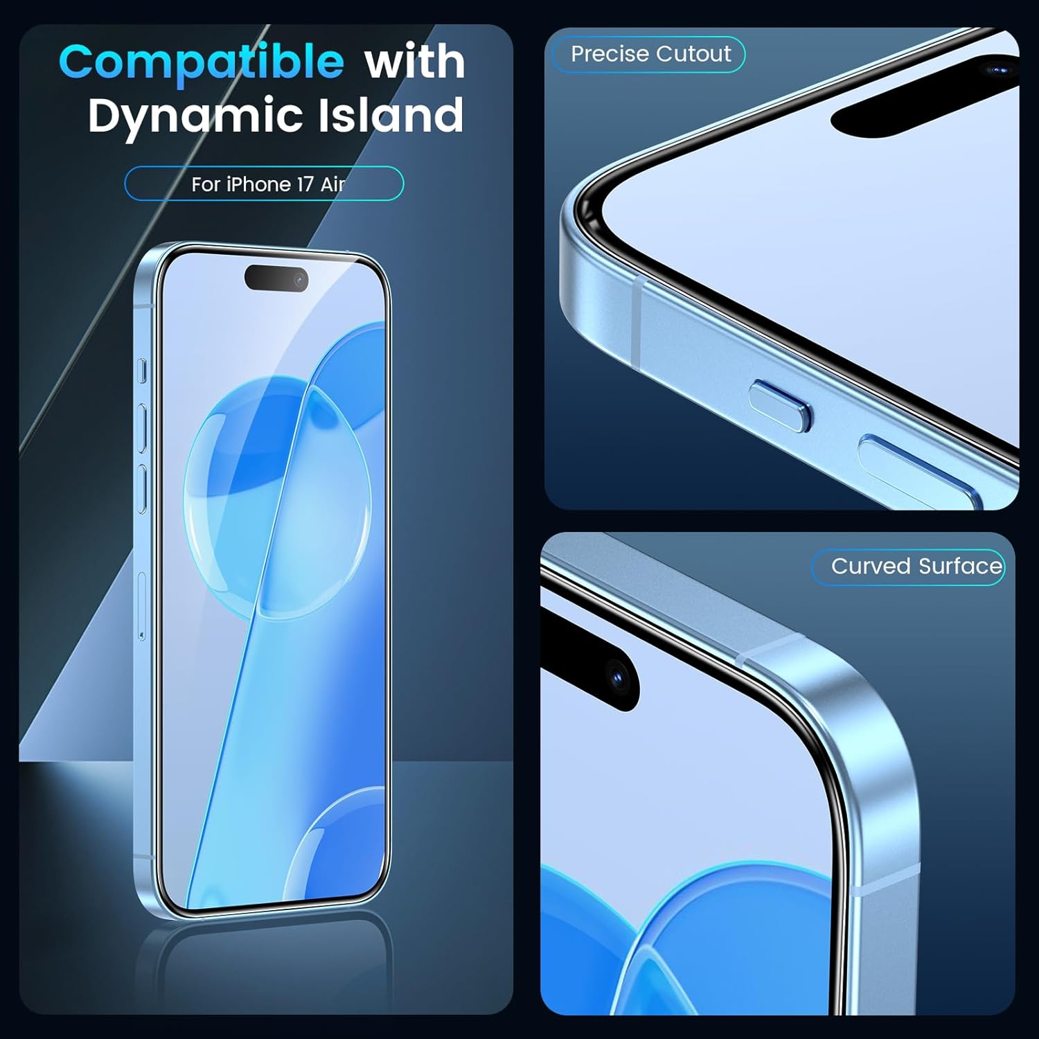 2X Glass Screen Protector for iPhone Air