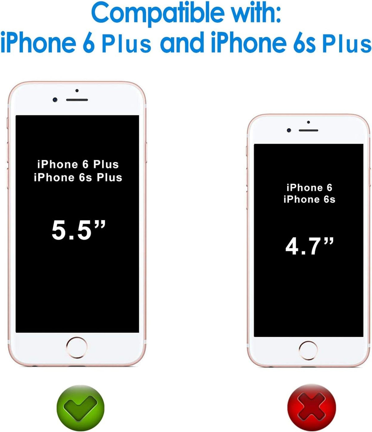 2x iPhone 6 Plus Glass Screen Protector