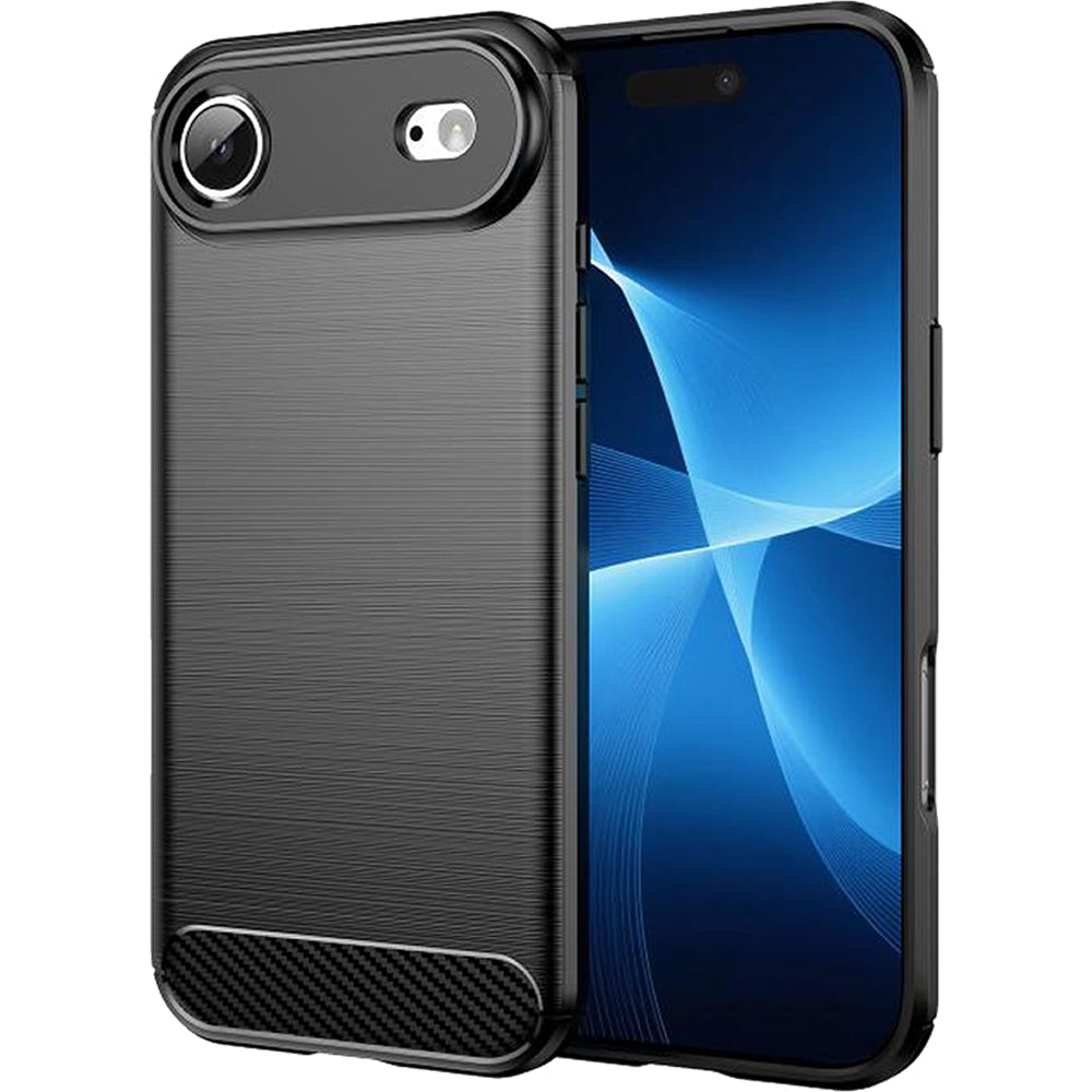 iPhone Air Slim Fit Case Tough Gel TPU Rubber Cover BLACK
