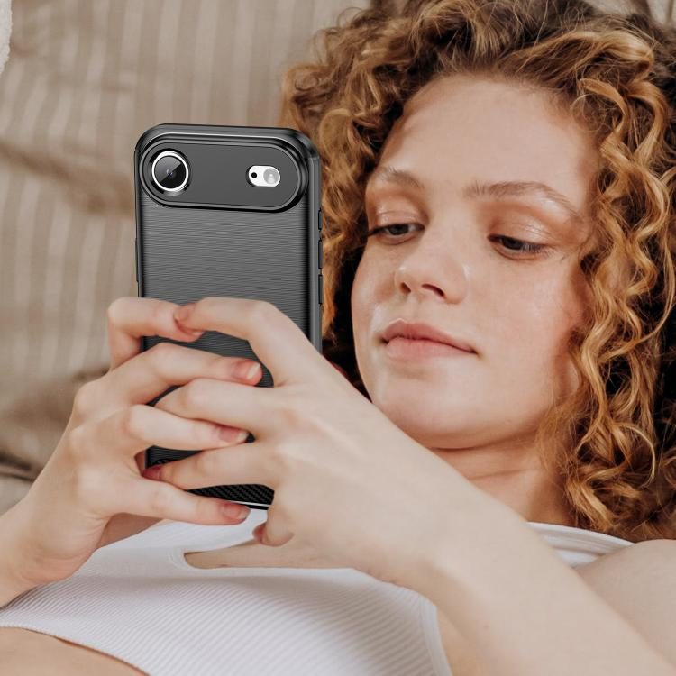iPhone Air Slim Fit Case Tough Gel TPU Rubber Cover BLACK