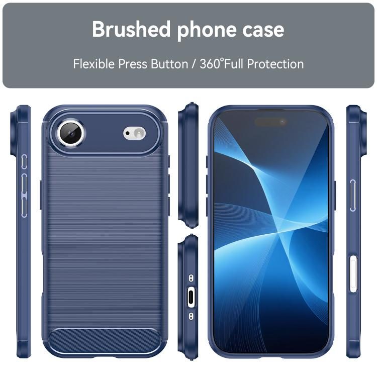 iPhone Air Slim Fit Case Tough Gel TPU Rubber Cover BLUE