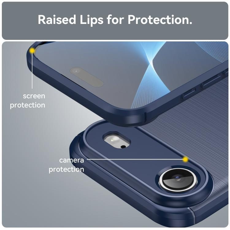 iPhone Air Slim Fit Case Tough Gel TPU Rubber Cover BLUE