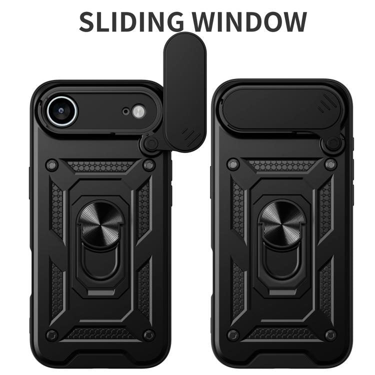 iPhone Air Tough Case Shockproof Kickstand Cover BLACK