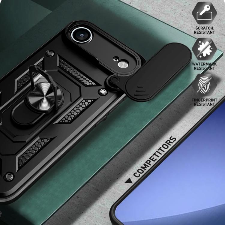 iPhone Air Tough Case Shockproof Kickstand Cover BLACK