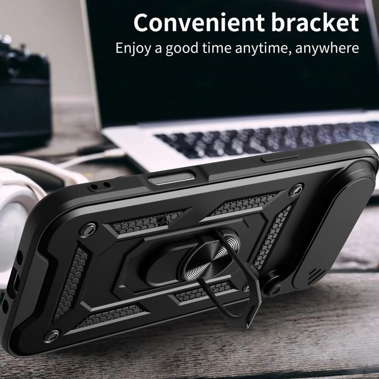 iPhone Air Tough Case Shockproof Kickstand Cover BLACK