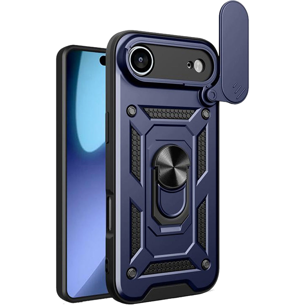 iPhone Air Tough Case Shockproof Kickstand Cover BLUE