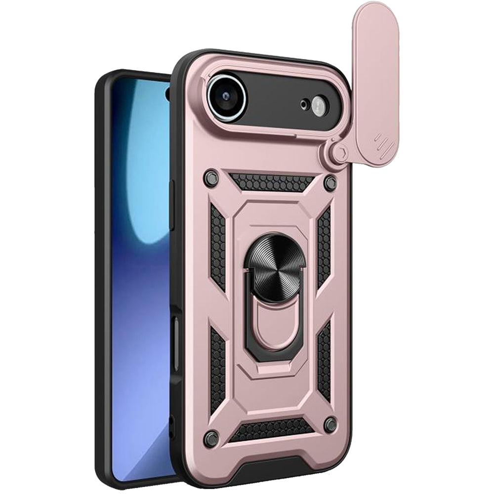 iPhone Air Tough Case Shockproof Kickstand Cover PINK