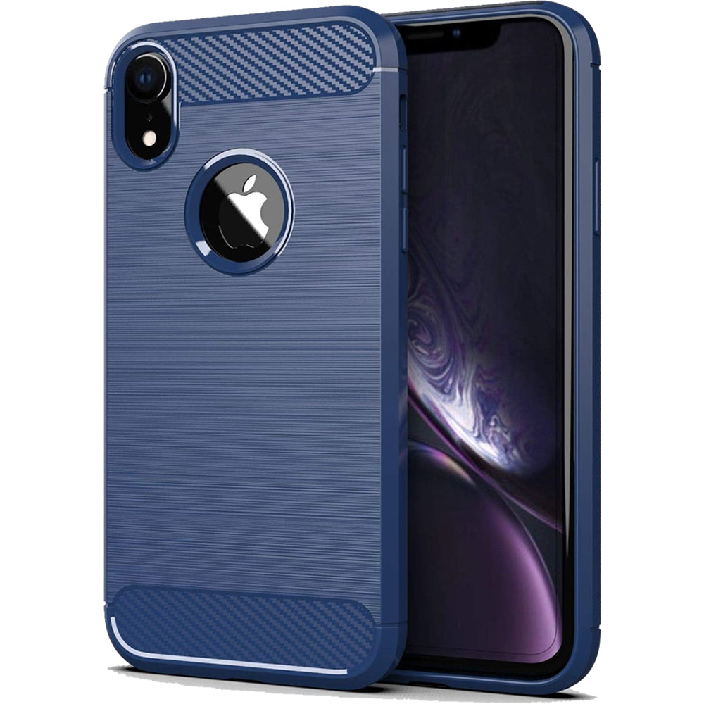iPhone XR Slim Fit Case Tough Gel TPU Rubber Cover BLUE