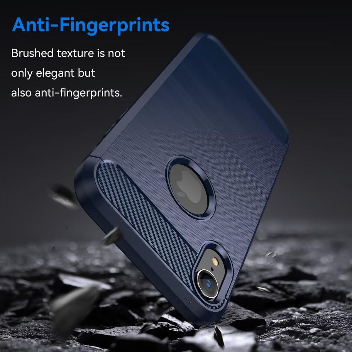 iPhone XR Slim Fit Case Tough Gel TPU Rubber Cover BLUE